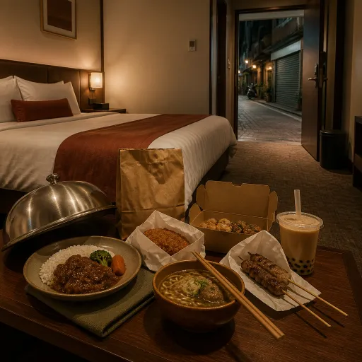 深夜check-in的樂趣：台灣飯店的宵夜文化，從room service到巷口的在地消夜